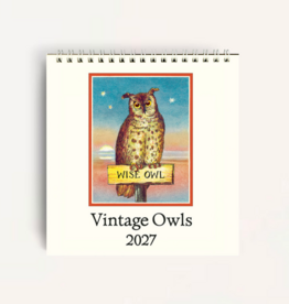 2027 Desk Calendar: Owls