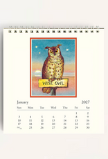 2027 Desk Calendar: Owls