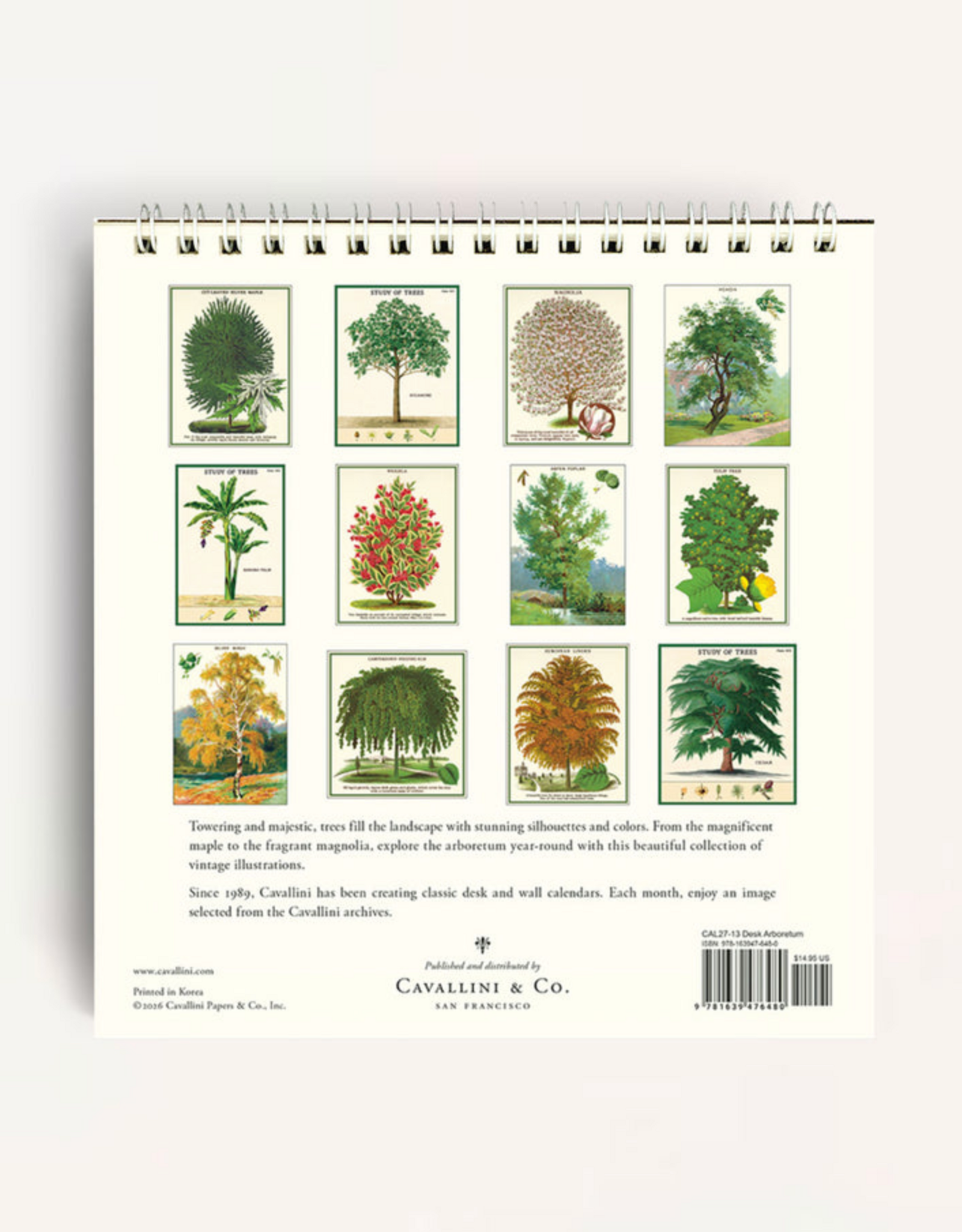 2027 Desk Calendar: Arboretum
