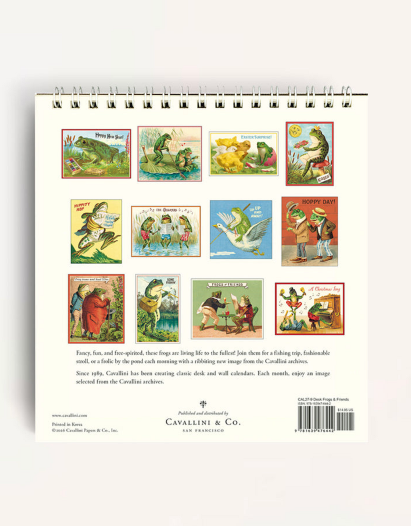 2027 Desk Calendar: Frogs & Friends