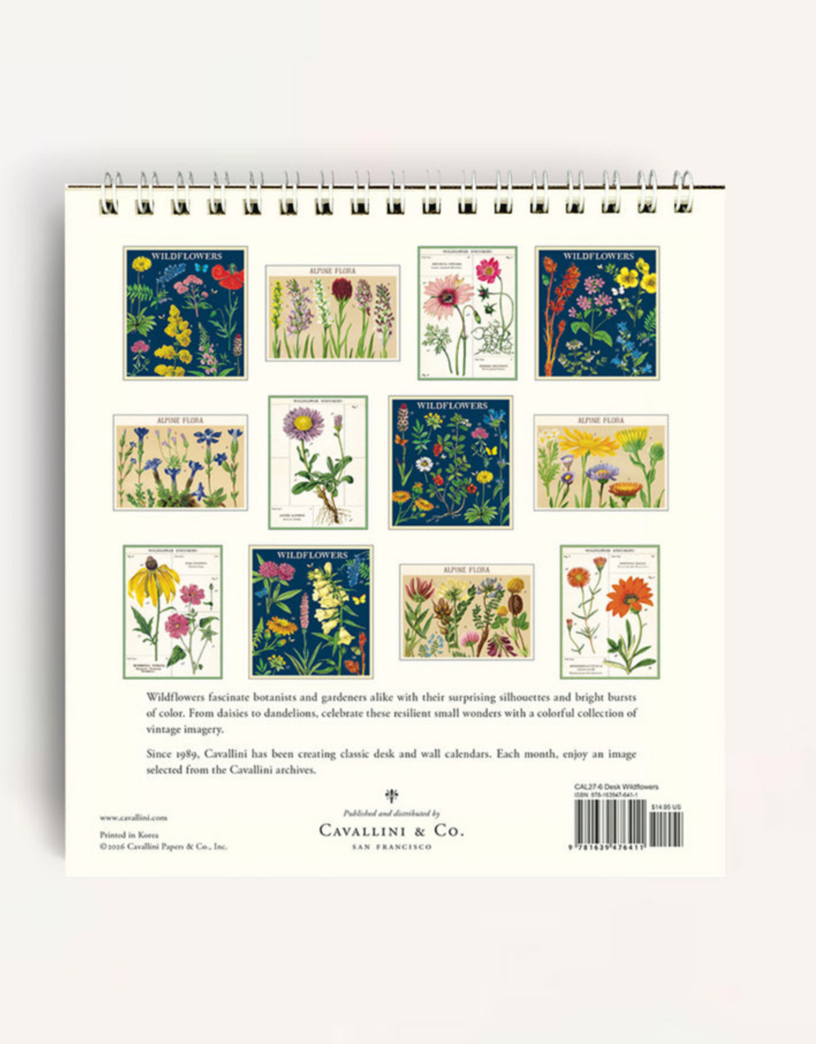 2027 Desk Calendar: Wildflowers