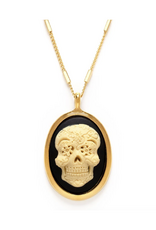Sugar Skull Cameo Necklace