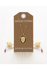 Sugar Skull Cameo Necklace