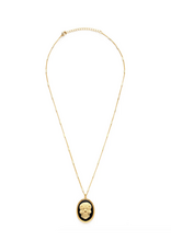 Sugar Skull Cameo Necklace