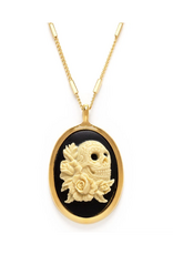 Sugar Skull And Roses Necklace