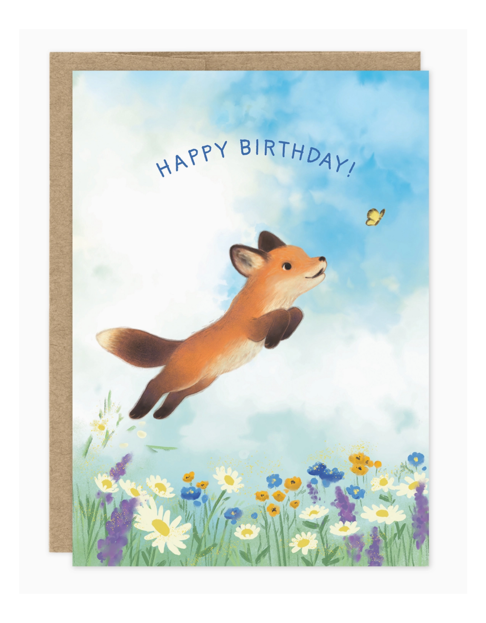 Little Fox Birthday Greeting Card