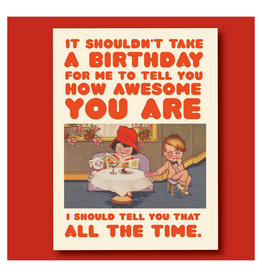 How Awesome Birthday Greeting Card