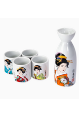 Geisha Sake Set for 4