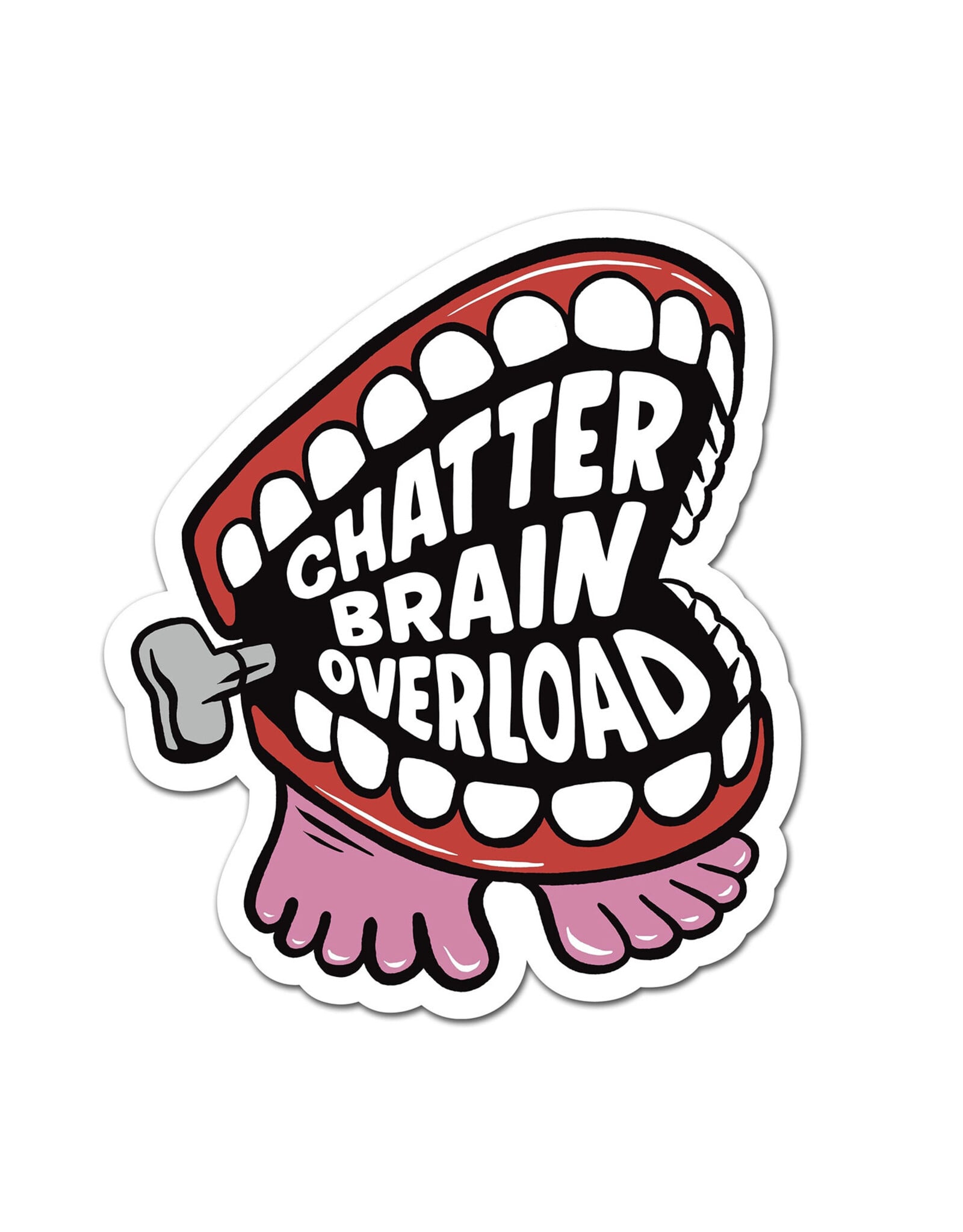 Rock'N Paper Chatter Brain Overload Sticker