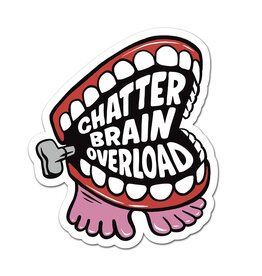 Rock'N Paper Chatter Brain Overload Sticker