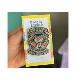 Made By Taylor Bite the Hand That Feeds You Enamel Pin