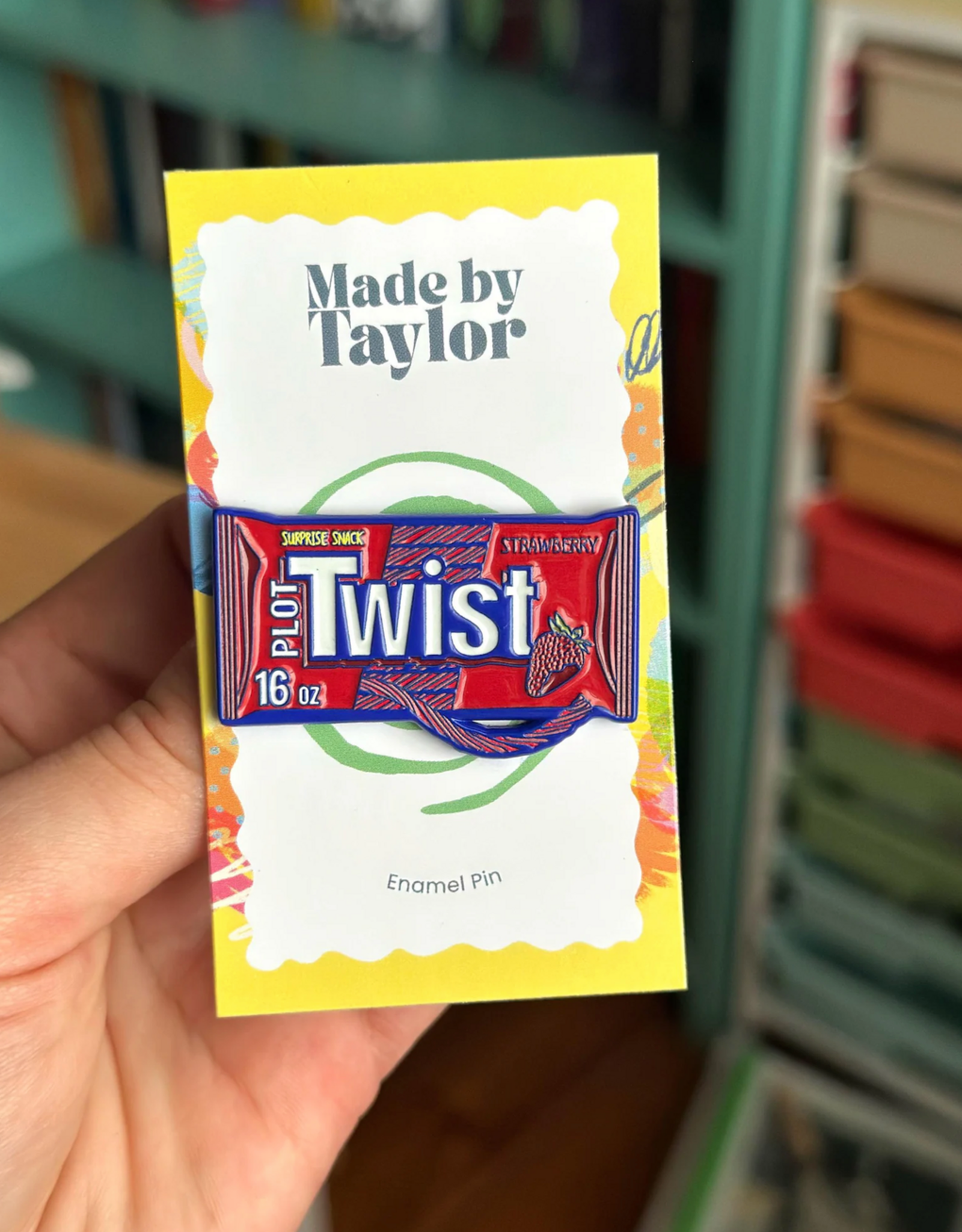 Made By Taylor Plot Twist Enamel Pin