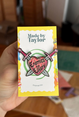 Made By Taylor Enemies to Lovers Enamel Pin