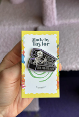 Made By Taylor I'll  Go Gentle Into that Good Night Enamel Pin