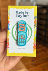 Made By Taylor Hot Girls Hate AI Flip Phone Enamel Pin