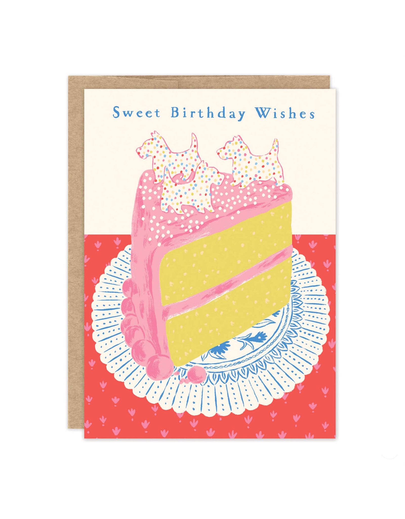 Sweet Birthday Wishes Westie Cake Greeting Card