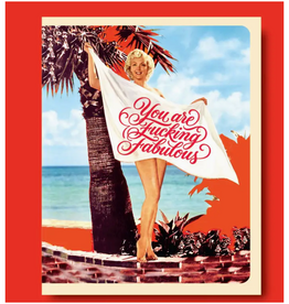 Beach Babe You Are Fabulous Greeting Card