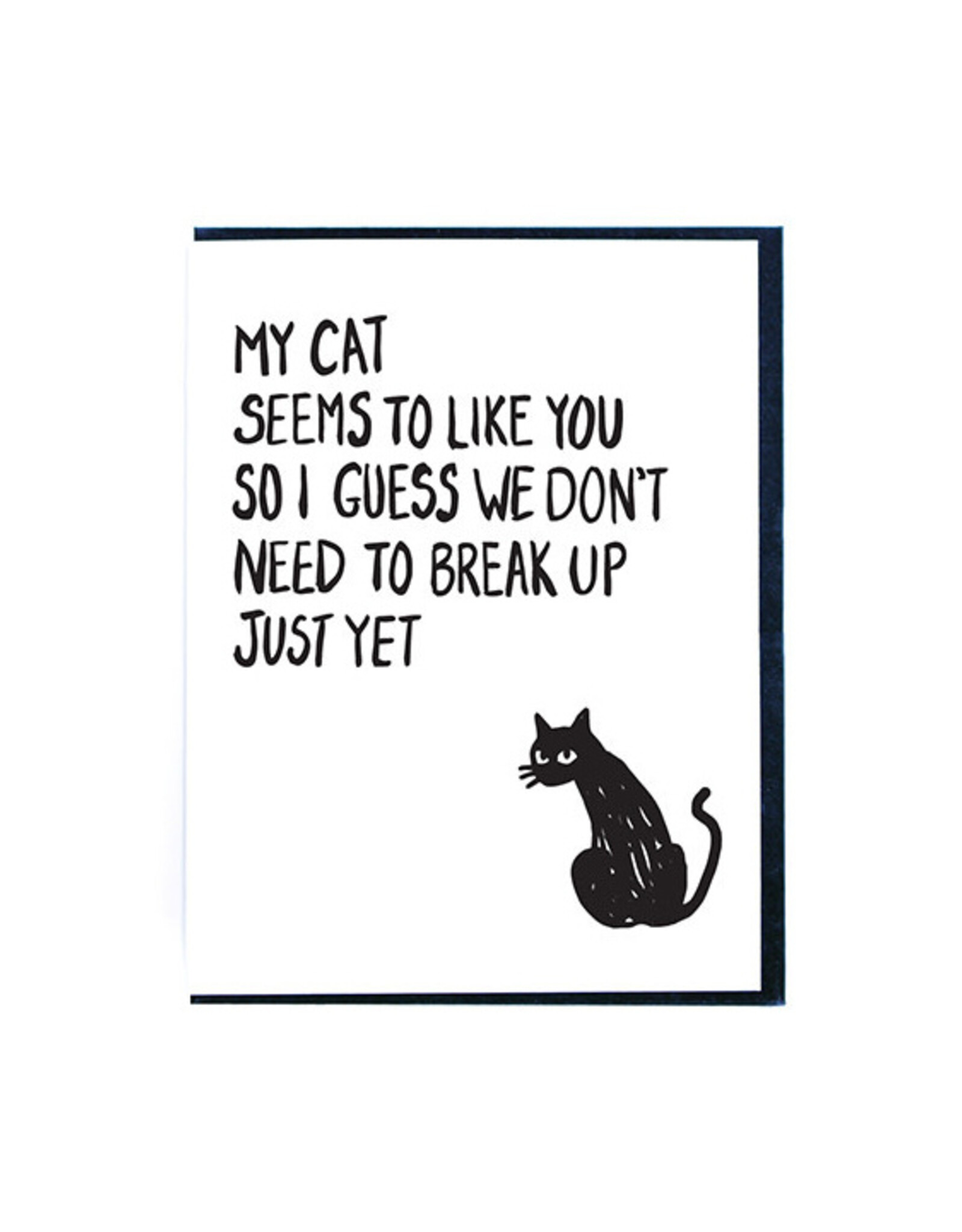My Cat Likes You Greeting Card