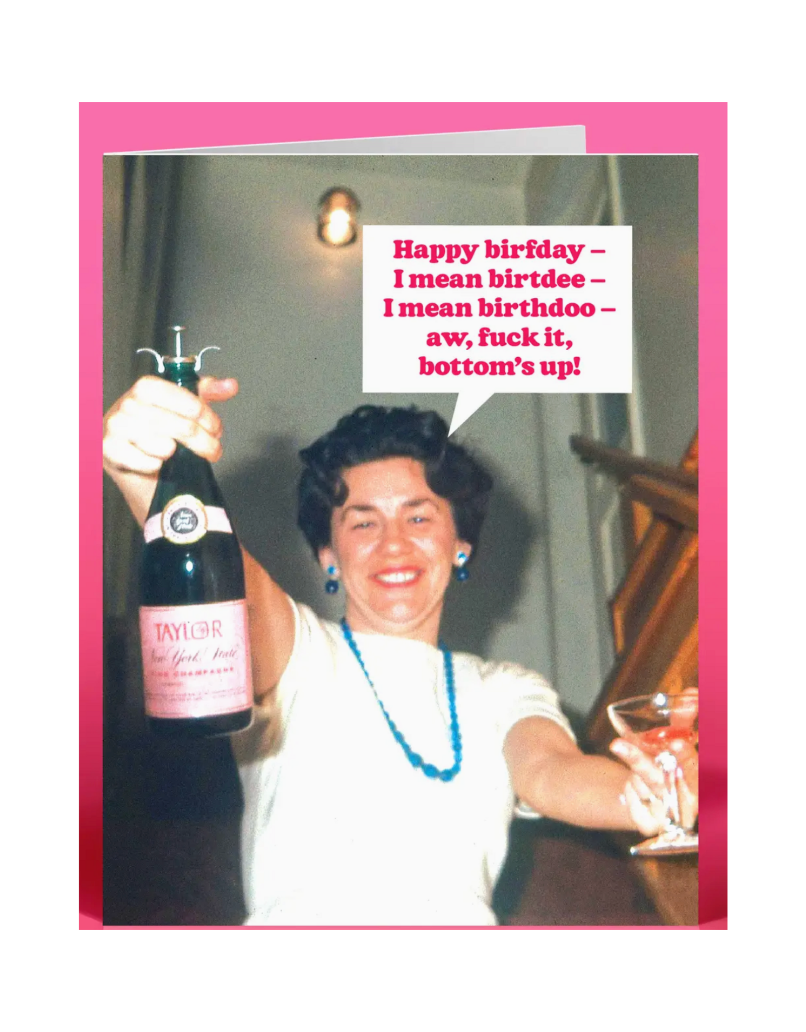 Bottom's Up Birthday Greeting Card