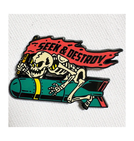 Seek and Destroy Enamel Pin