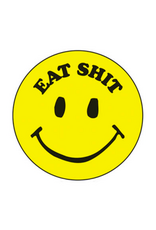 Eat Shit Smiley Face Button