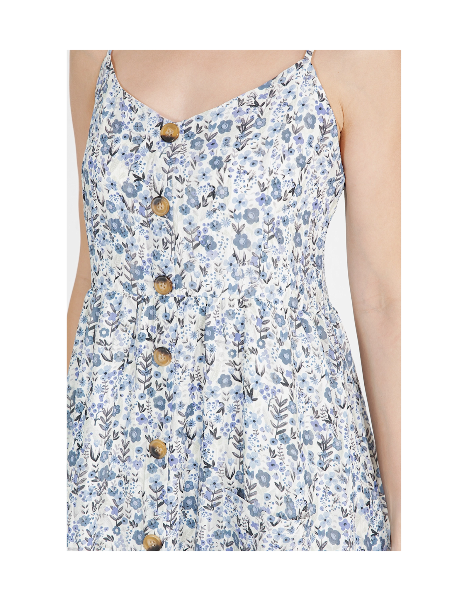 Floral Blues Cami Dress