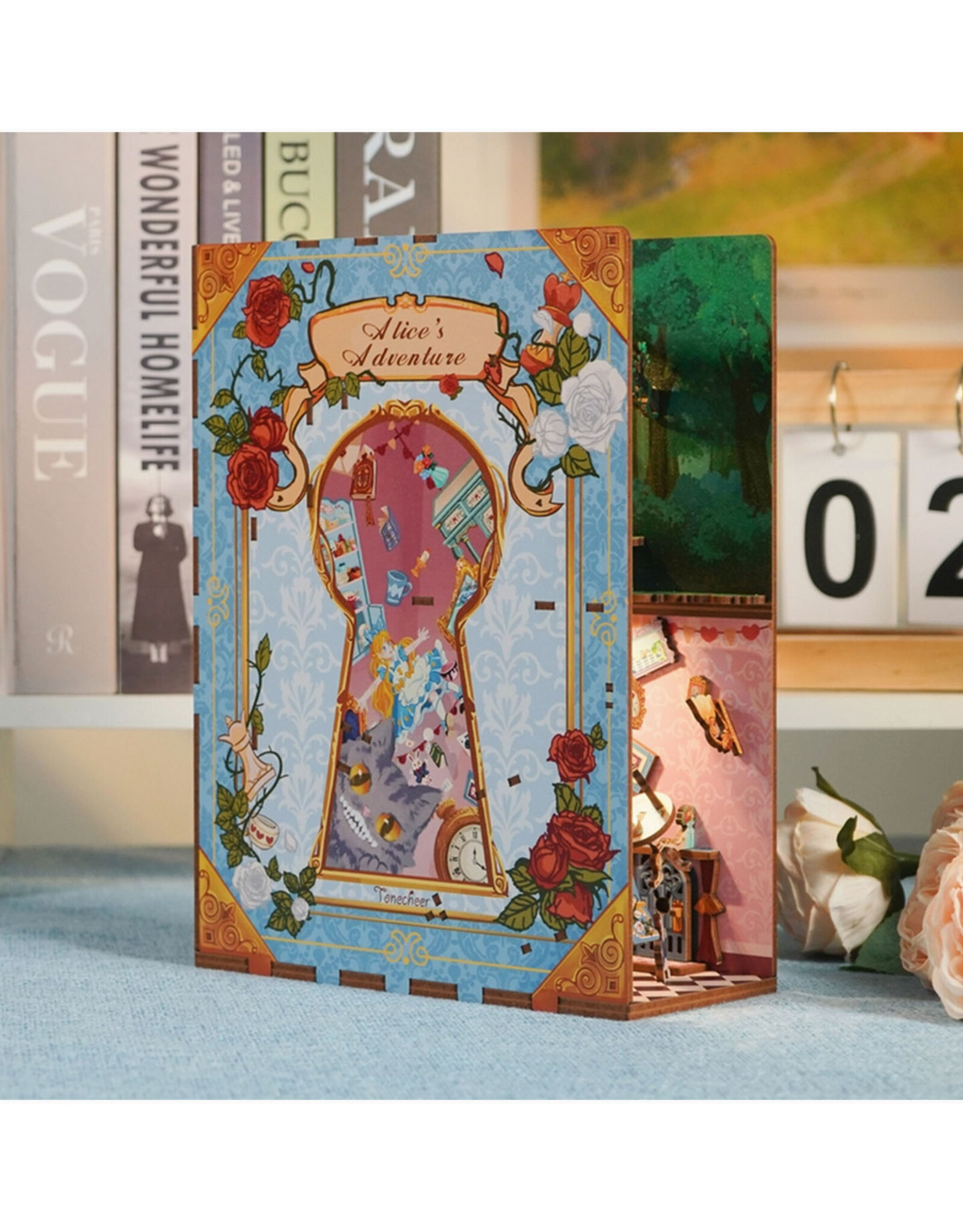 DIY Miniature House Book Nook Kit : Alice's Adventure
