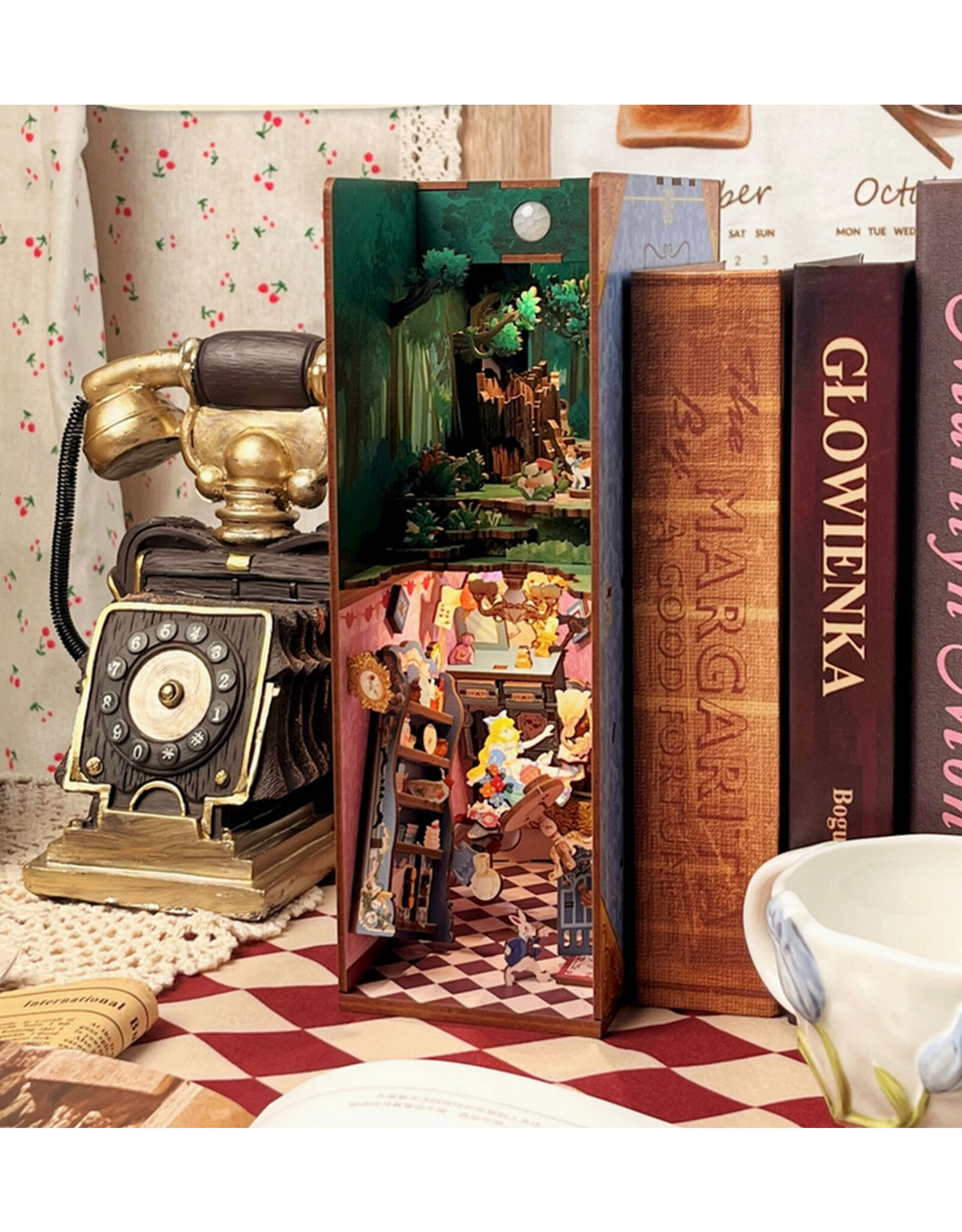 DIY Miniature House Book Nook Kit : Alice's Adventure