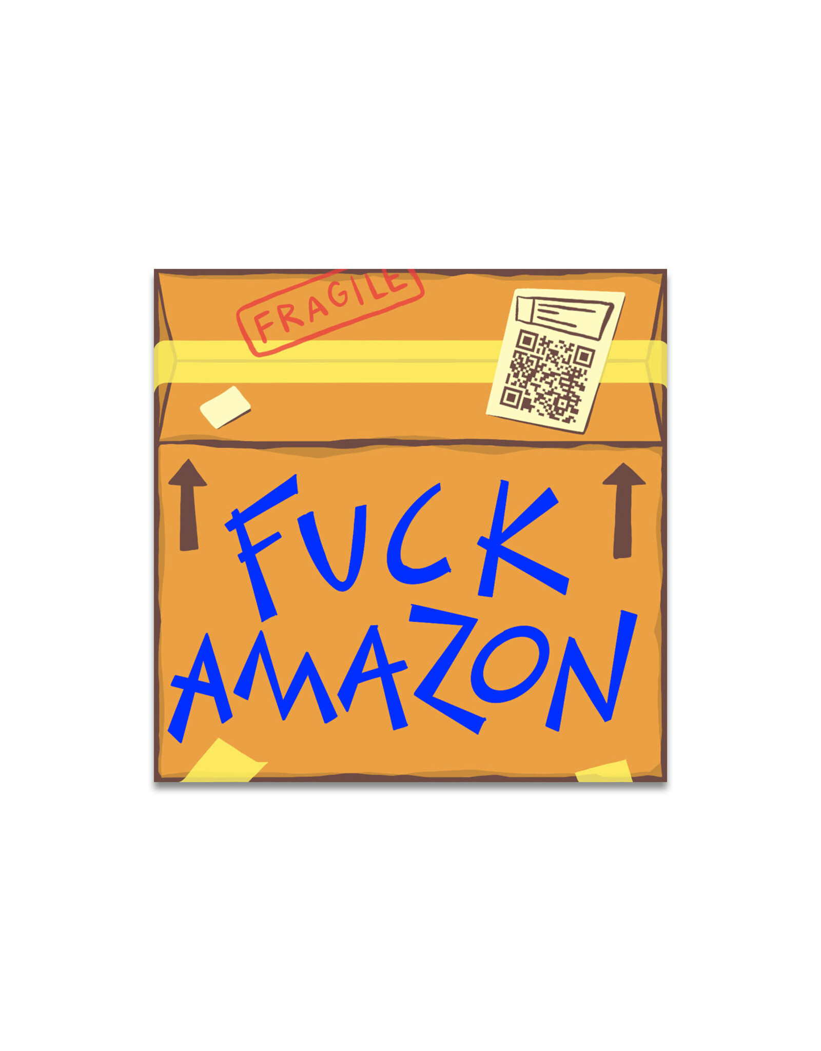 Fuck Amazon Package Sticker