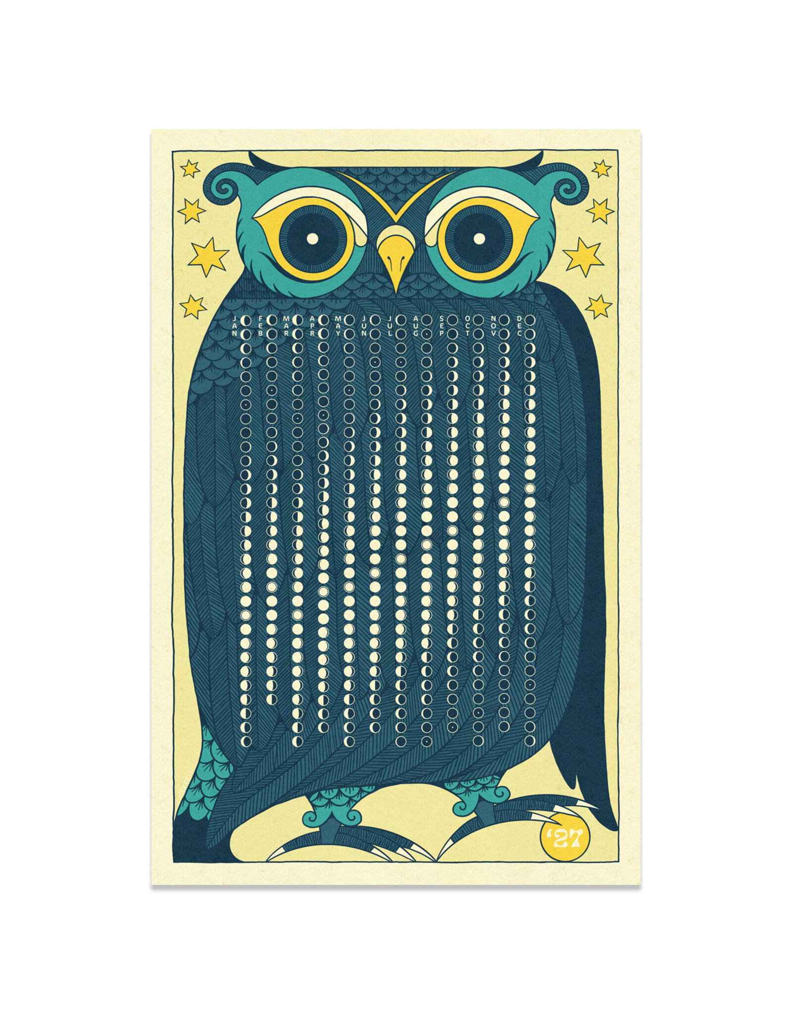 2027 Lunar Calendar - Night Owl