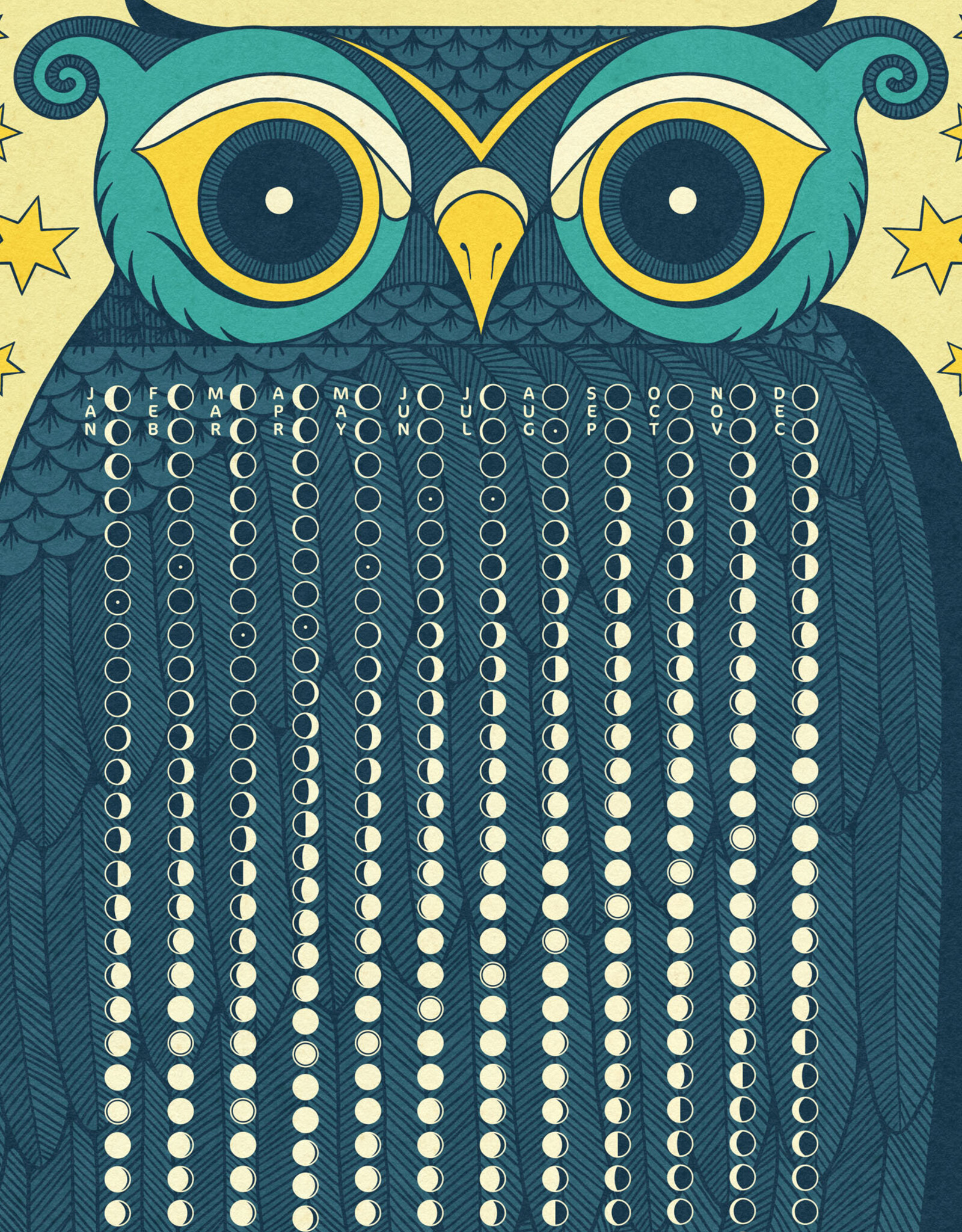 2027 Lunar Calendar - Night Owl