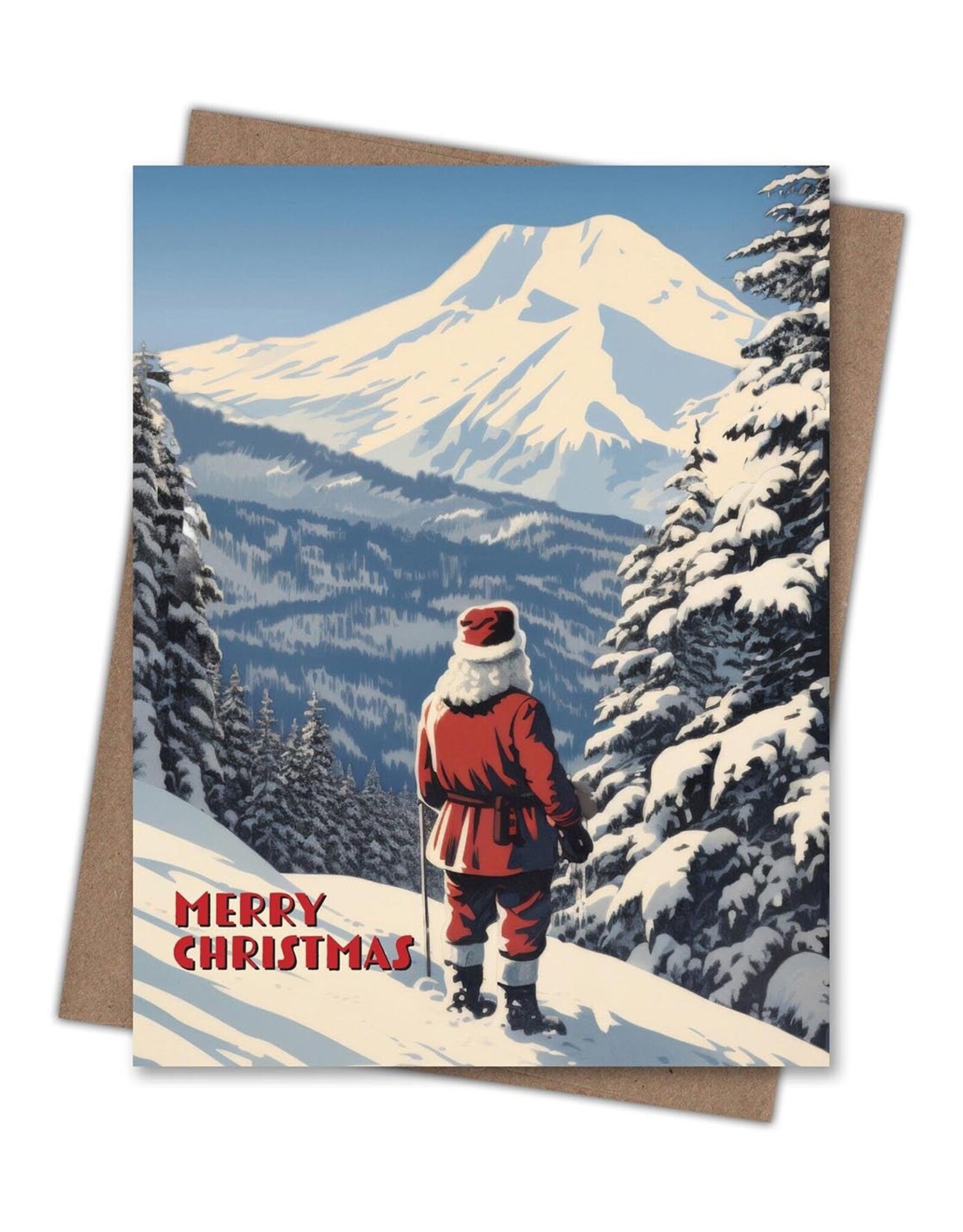 Grand Canyon Santa Christmas Greeting Card