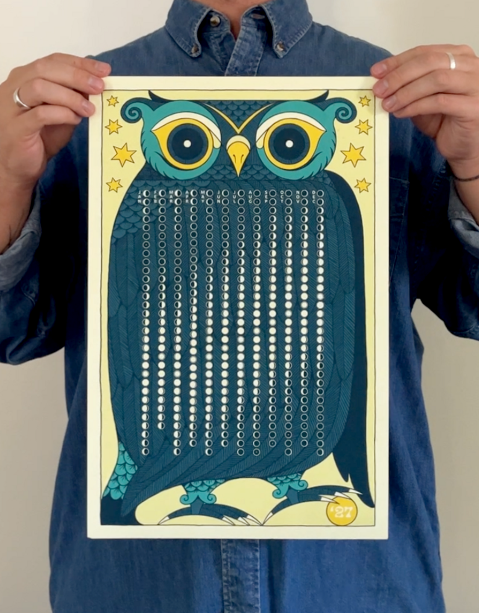 2027 Lunar Calendar - Night Owl
