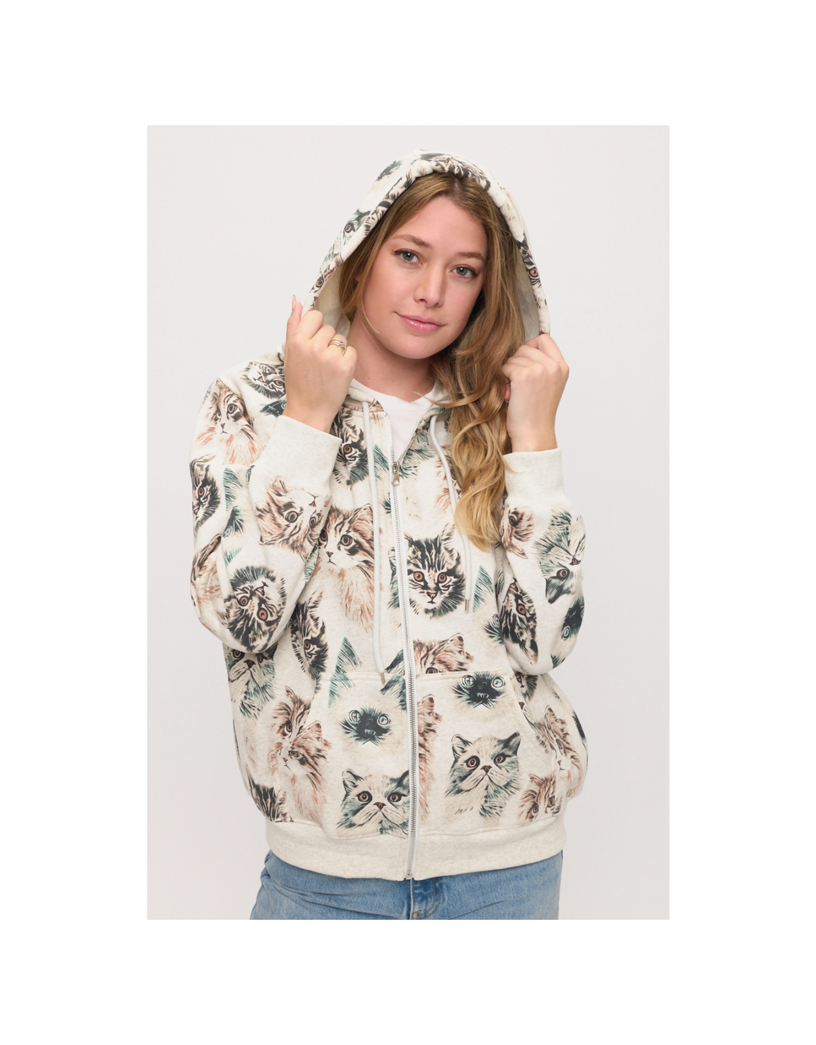 Persian Cats Zip Hoodie