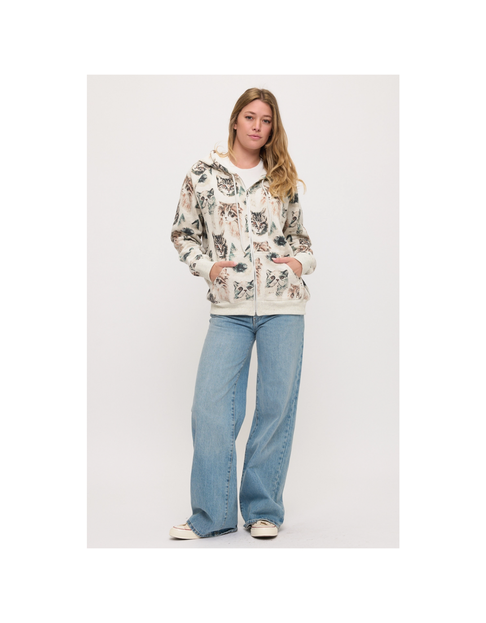 Persian Cats Zip Hoodie