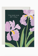 Thinking of You Irises Greeting Card