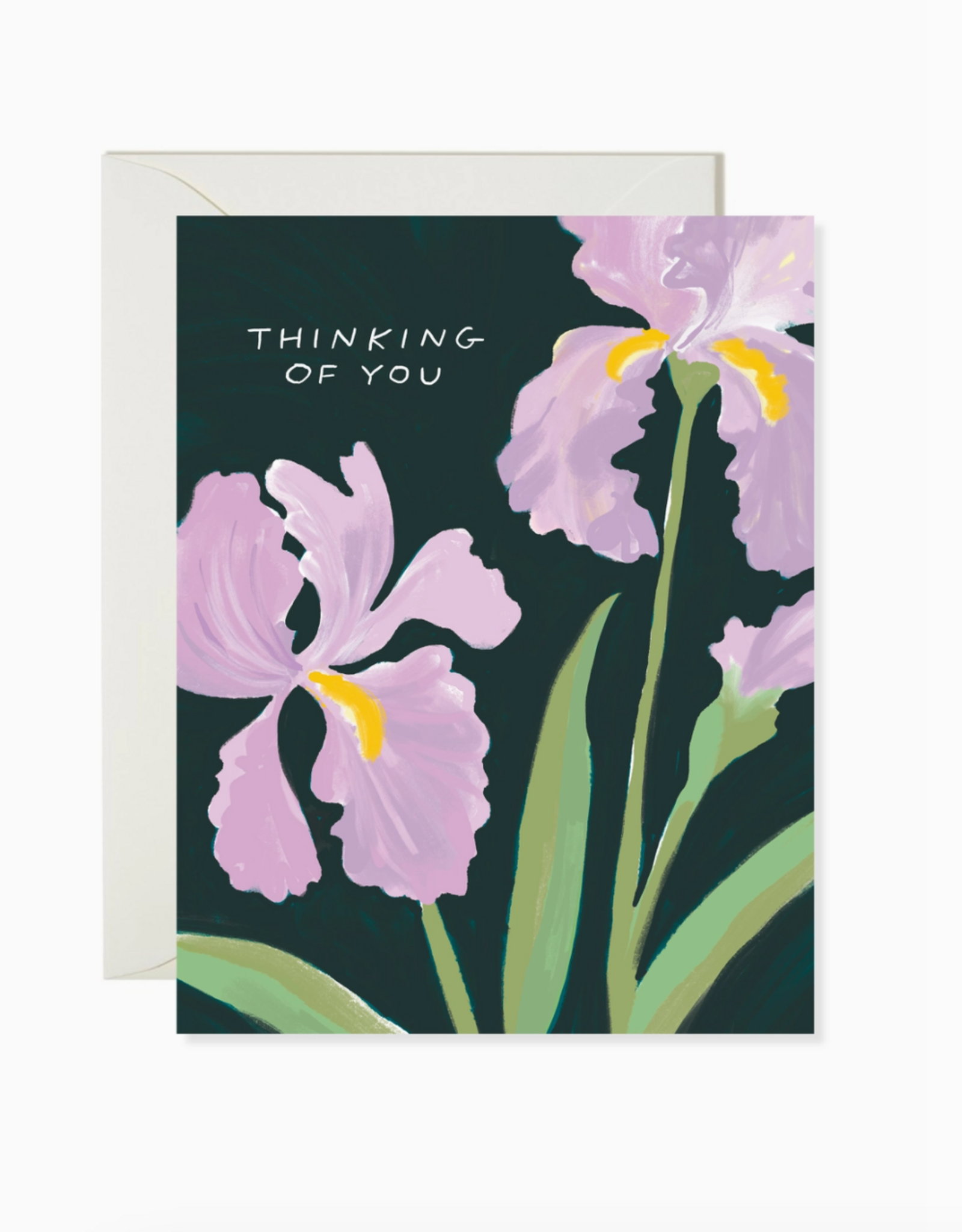 Thinking of You Irises Greeting Card