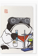 Scientist Ezen Frog Greeting Card