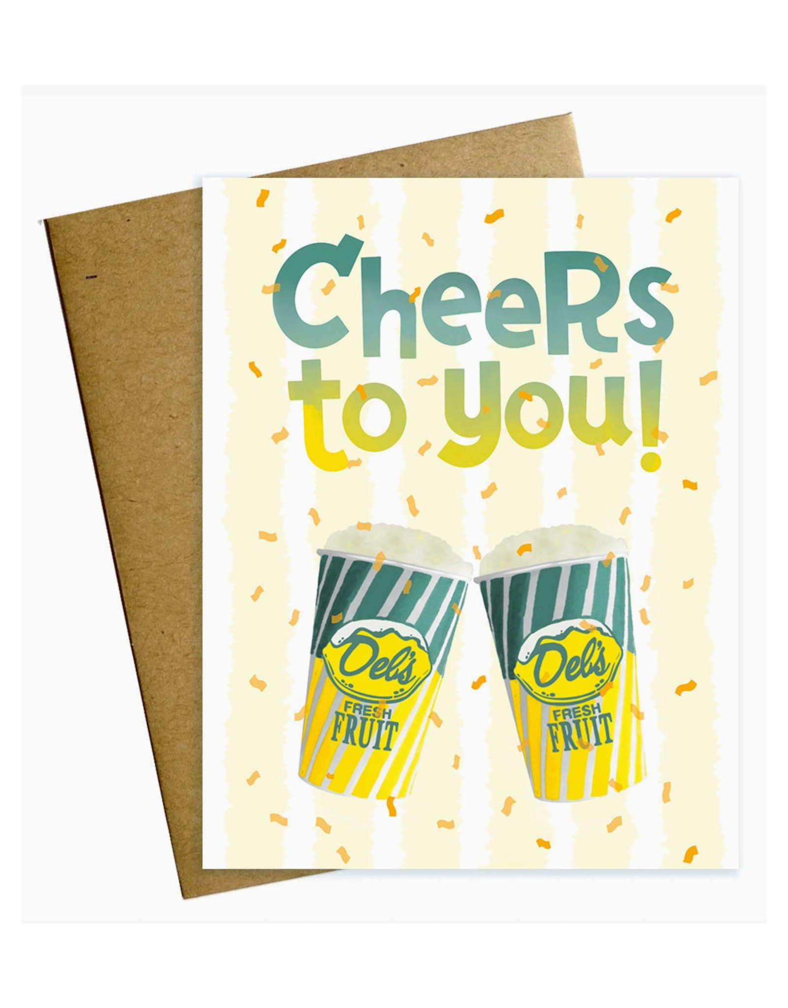 Cheers to You Del's Lemonade Greeting Card