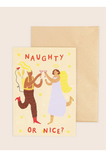 Naughty or Nice Christmas Greeting Card