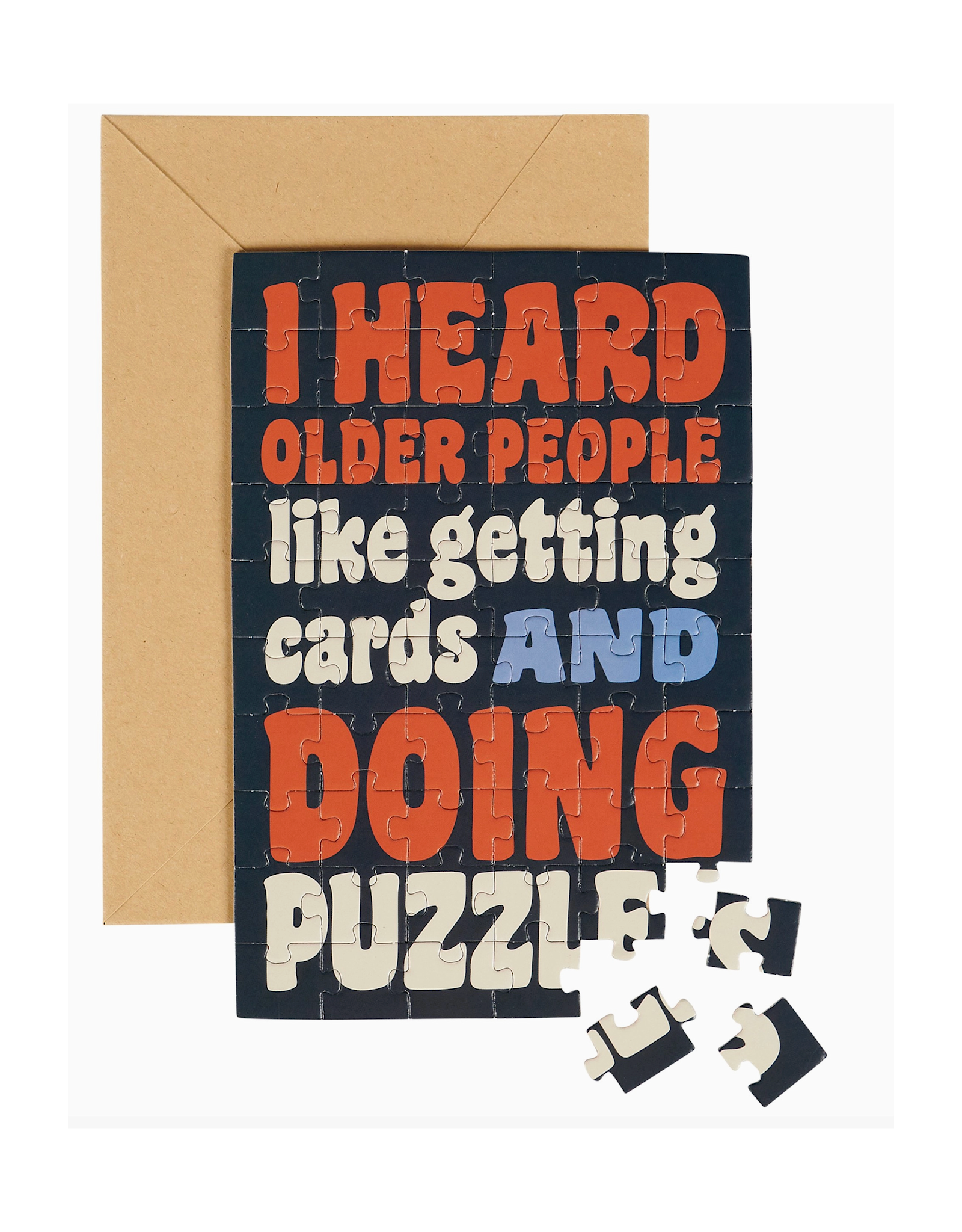 Questionables Old People Like Getting Cards and Doing Puzzles Greeting Card