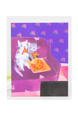 Pizza Cats Greeting Card