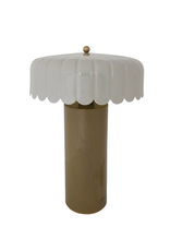 Olive Metal Enameled Table Lamp - Curbside Pick Up Only