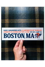Alone Time Co Boston Labrynth of Tangled Streets Bumper Sticker