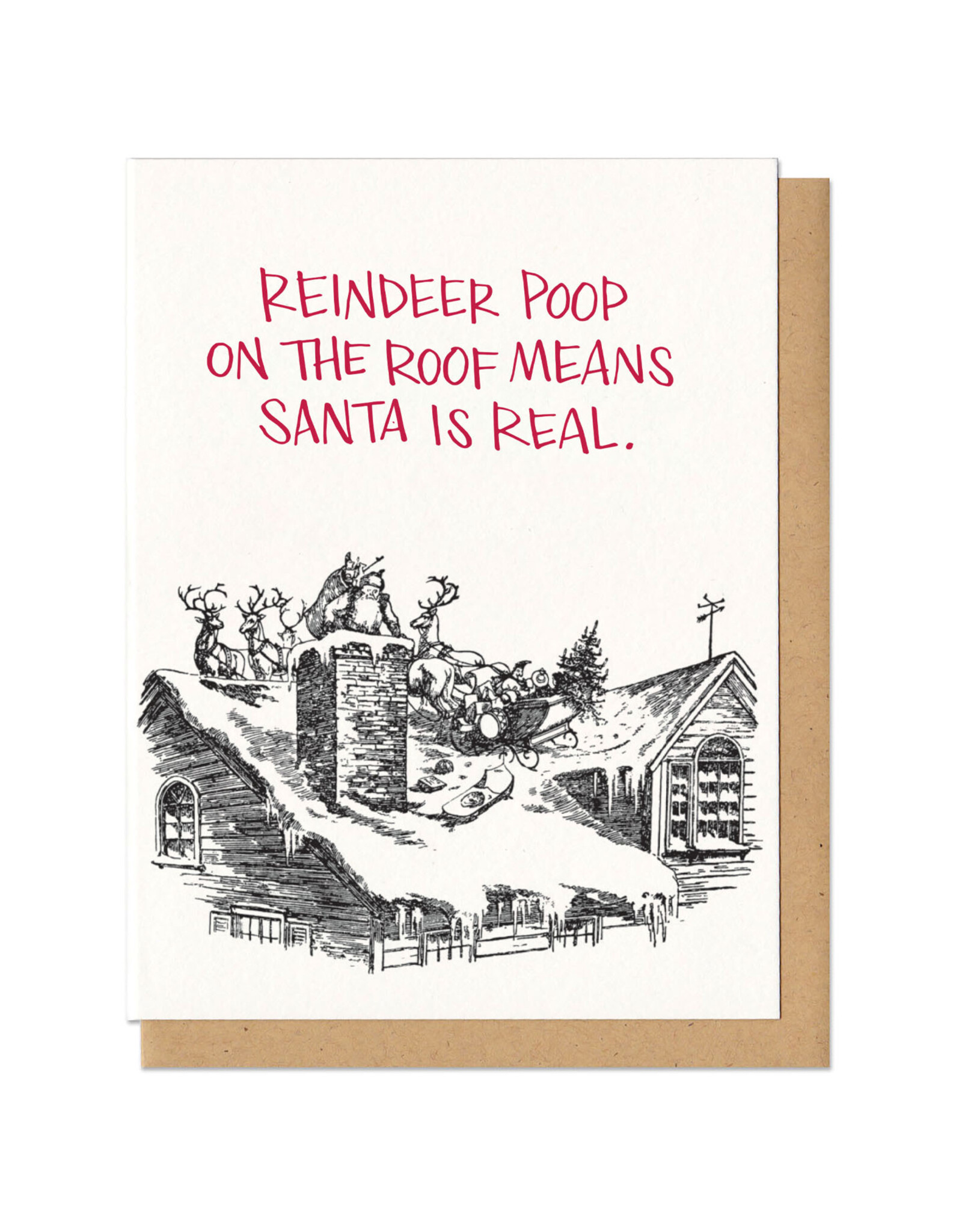 Reindeer Poop Greeting Card