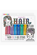 Metallic Shimmery Hair Color Gel Sticks Set of 8