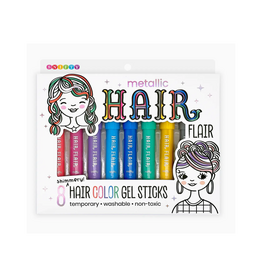 Metallic Shimmery Hair Color Gel Sticks Set of 8