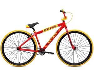 red and yellow bike