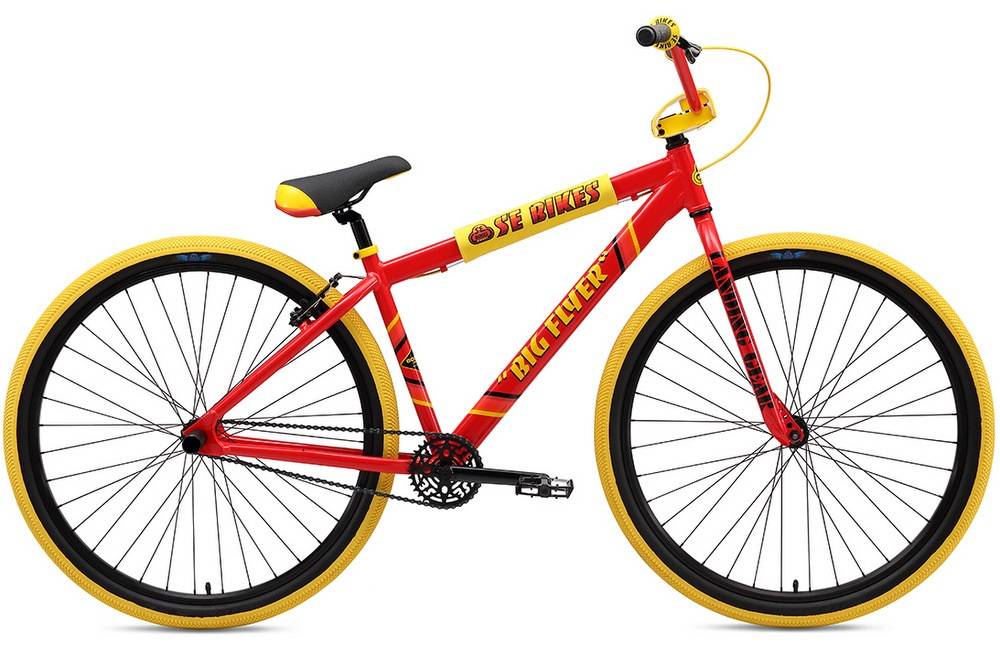 red and yellow bike