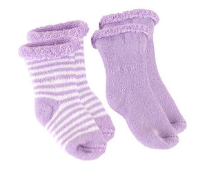 lilac baby socks